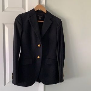 Brooks Brothers Loro Piana Wool Blazer-size 2 Navy